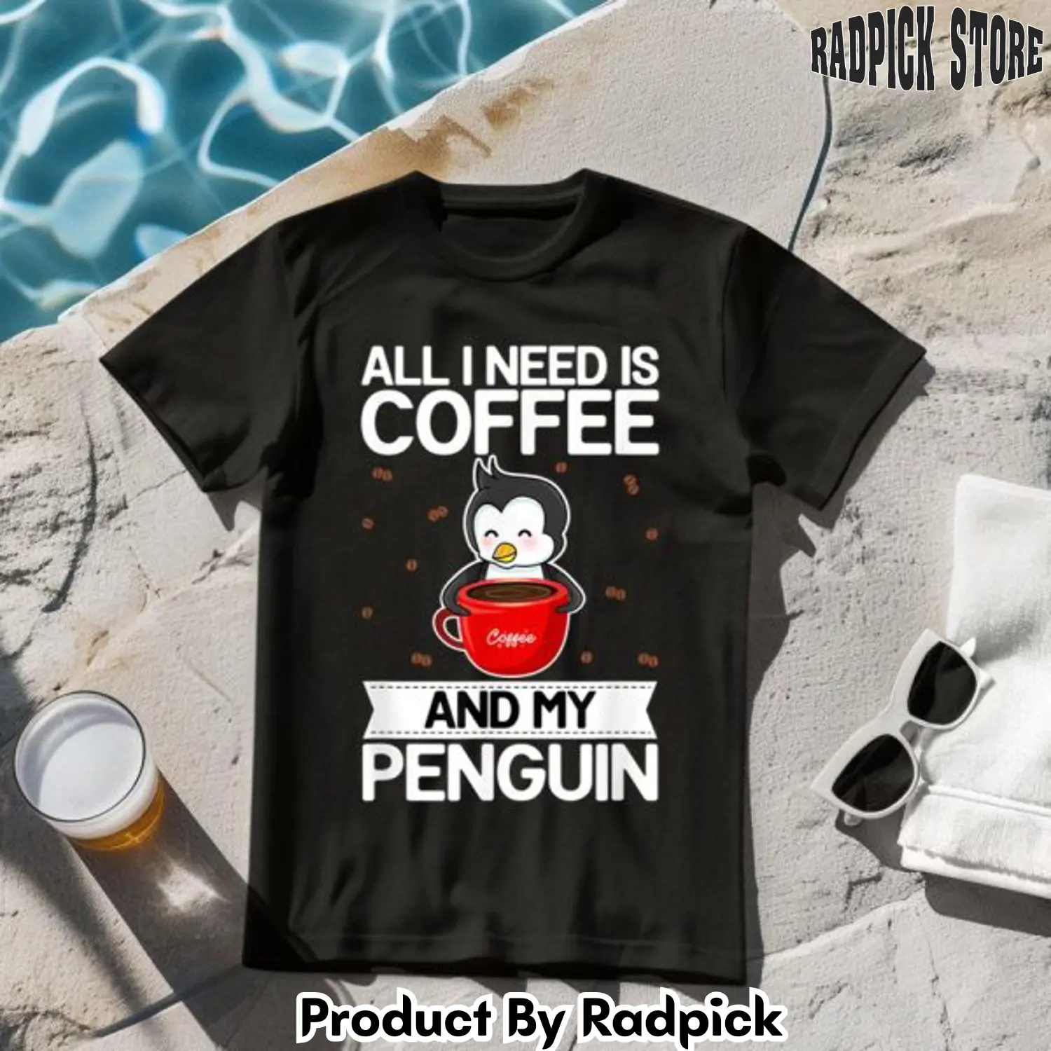 I need coffee and my penguin coffee tshirt rp2620768